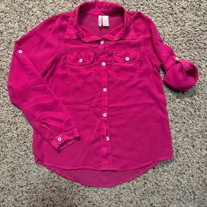 Vintage kids sheer button down